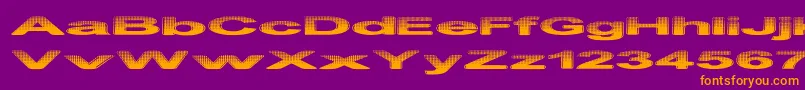 PhilteredPhont Font – Orange Fonts on Purple Background