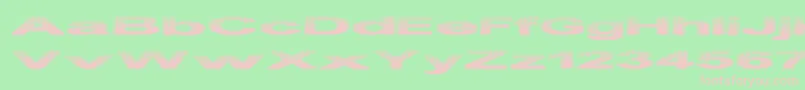 PhilteredPhont Font – Pink Fonts on Green Background