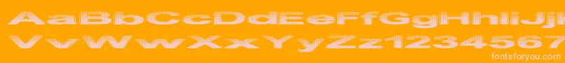 PhilteredPhont Font – Pink Fonts on Orange Background