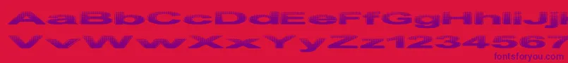 Police PhilteredPhont – polices violettes sur fond rouge