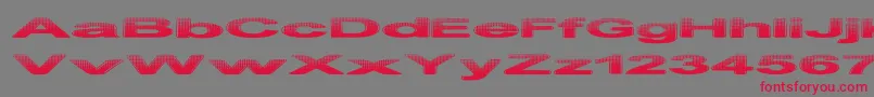 PhilteredPhont Font – Red Fonts on Gray Background