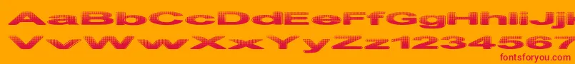 PhilteredPhont Font – Red Fonts on Orange Background