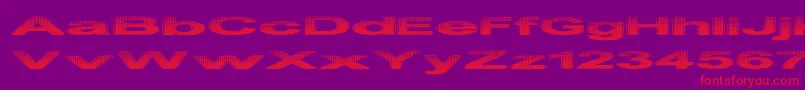PhilteredPhont Font – Red Fonts on Purple Background