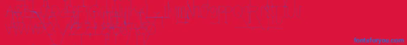 Yolasm Font – Blue Fonts on Red Background