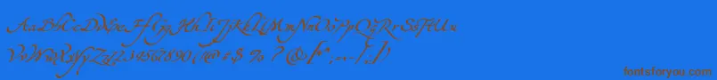 Подробнее о шрифте YevidaPotens Шрифт YevidaPotens – коричневые шрифты на синем фоне