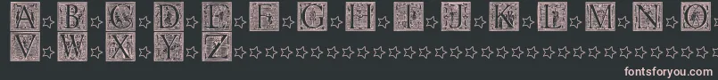 PictoGlyphs Font – Pink Fonts on Black Background
