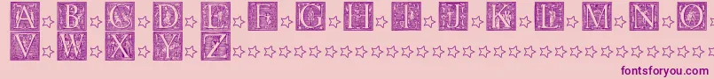PictoGlyphs Font – Purple Fonts on Pink Background