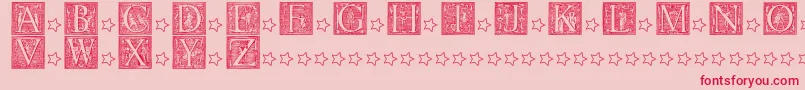 PictoGlyphs Font – Red Fonts on Pink Background