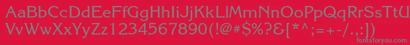 Korinnaatt Font – Gray Fonts on Red Background