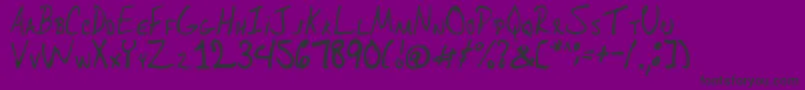 Ohdeesee Font – Black Fonts on Purple Background