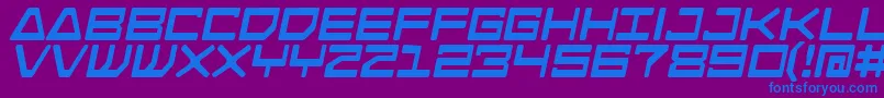 AndroidNationBold Font – Blue Fonts on Purple Background