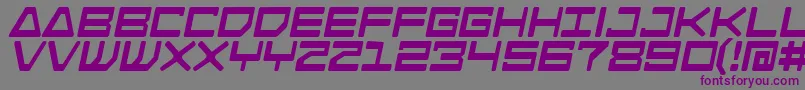 AndroidNationBold-Schriftart – Violette Schriften auf grauem Hintergrund