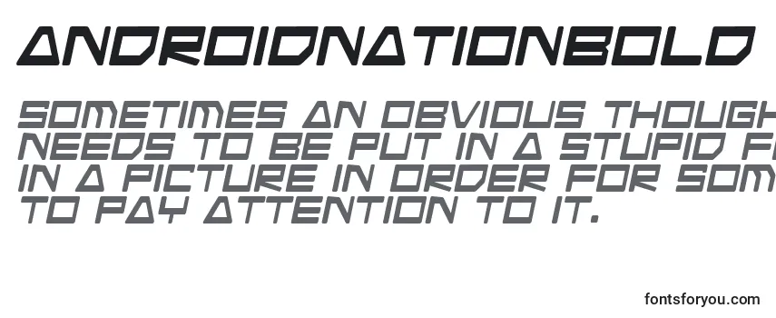 AndroidNationBold フォントのレビュー