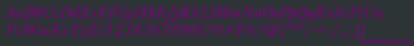 fuente BaskervilleAZPsNormalItalic – Fuentes Moradas Sobre Fondo Negro