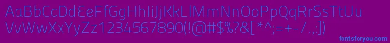Panefresco1wtregular Font – Blue Fonts on Purple Background