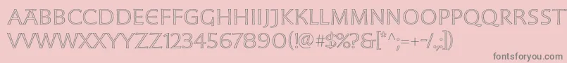 Шрифт MoonglowLightext – серые шрифты на розовом фоне