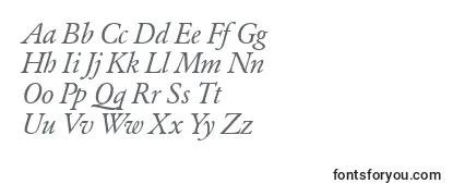 Überblick über die Schriftart ClassicgarfeldItalic