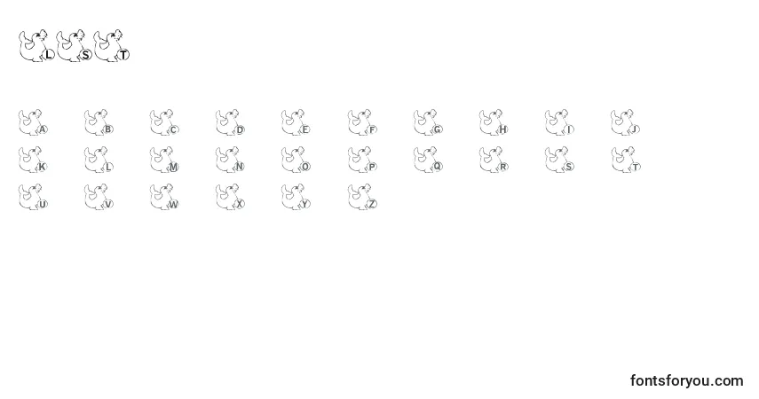 Schriftart LmsSealTalk – Alphabet, Zahlen, spezielle Symbole