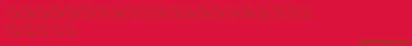 Fonte LmsSealTalk – fontes marrons em um fundo vermelho