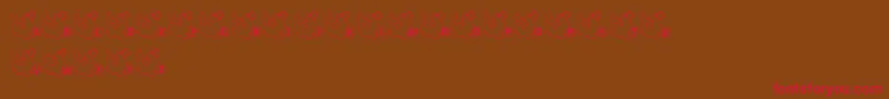LmsSealTalk-Schriftart – Rote Schriften auf braunem Hintergrund
