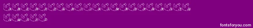 LmsSealTalk Font – White Fonts on Purple Background