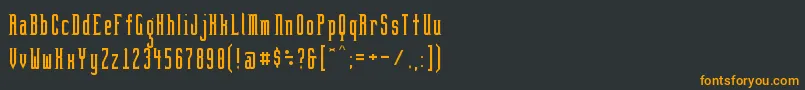 Шрифт BrightontwoGothikaNbp – оранжевые шрифты на чёрном фоне