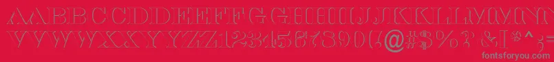 ASerifertitulsh Font – Gray Fonts on Red Background