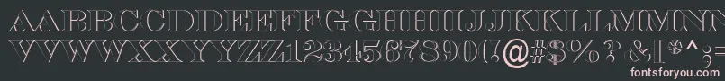 ASerifertitulsh Font – Pink Fonts on Black Background