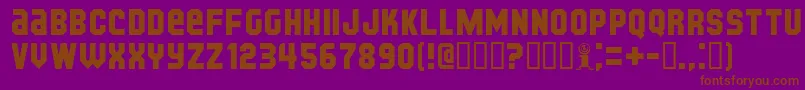 KijkwijzerBold Font – Brown Fonts on Purple Background