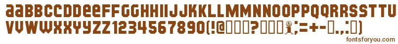 KijkwijzerBold Font – Brown Fonts on White Background