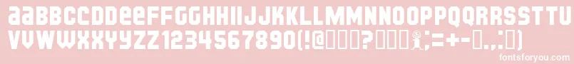 KijkwijzerBold Font – White Fonts on Pink Background