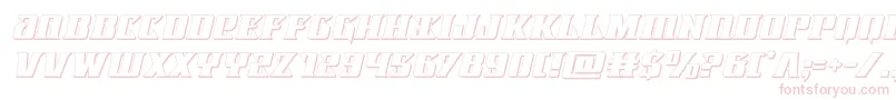 Lifeforce3Dital Font – Pink Fonts on White Background