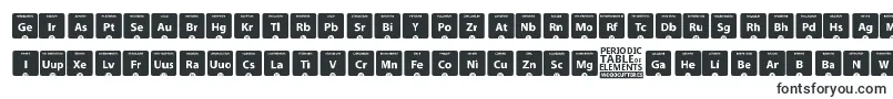 PeriodicTableOfElements-fontti – Fontit Microsoft Officelle