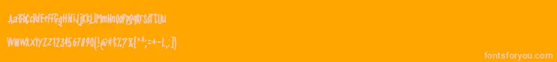 Police CerobongRegular – polices roses sur fond orange