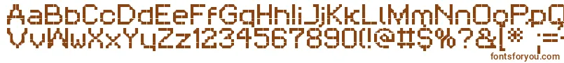 RittswoodthreeorangesRegular Font – Brown Fonts on White Background