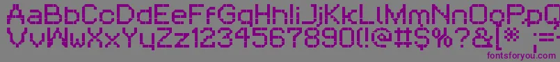RittswoodthreeorangesRegular Font – Purple Fonts on Gray Background