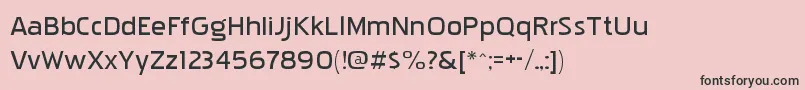 フォントPakenhamxpbk – ピンクの背景に黒い文字