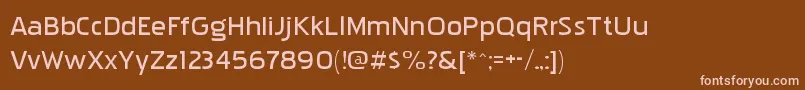 Шрифт Pakenhamxpbk – розовые шрифты на коричневом фоне