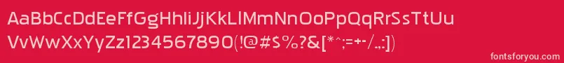 Pakenhamxpbk Font – Pink Fonts on Red Background