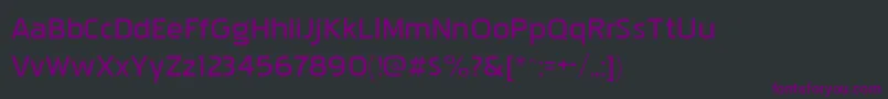 Шрифт Pakenhamxpbk – фиолетовые шрифты на чёрном фоне