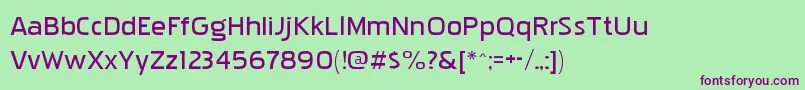 Pakenhamxpbk-fontti – violetit fontit vihreällä taustalla