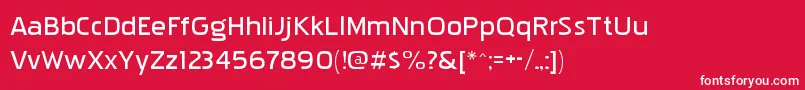 Pakenhamxpbk Font – White Fonts on Red Background