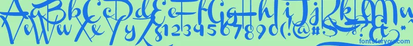 Más sobre la fuente Channel fuente Channel – Fuentes Azules Sobre Fondo Verde