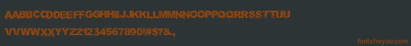 Bang4YaBuck Font – Brown Fonts on Black Background