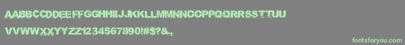 Bang4YaBuck Font – Green Fonts on Gray Background