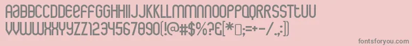 RothwellRegular Font – Gray Fonts on Pink Background