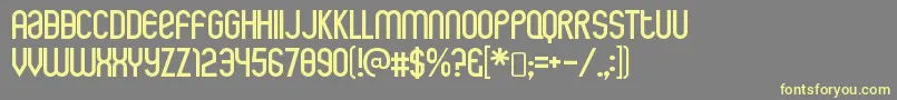 RothwellRegular Font – Yellow Fonts on Gray Background