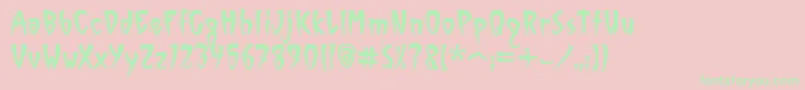 VinylSawtoothItcTt Font – Green Fonts on Pink Background