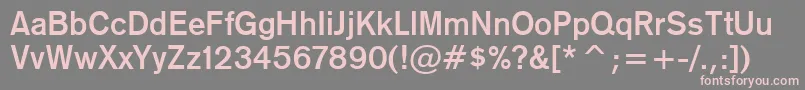 Gothic725BoldBt Font – Pink Fonts on Gray Background