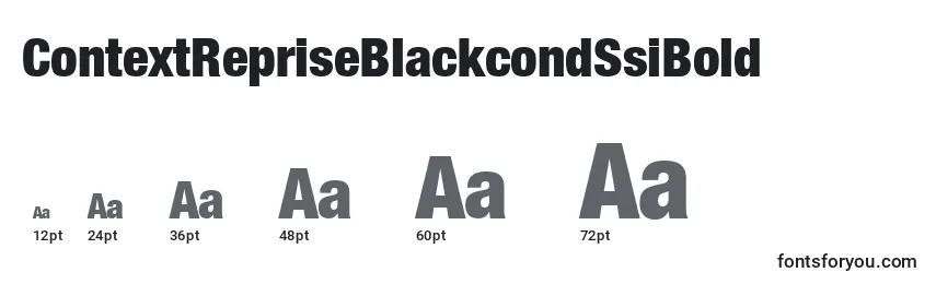 ContextRepriseBlackcondSsiBold Font Sizes